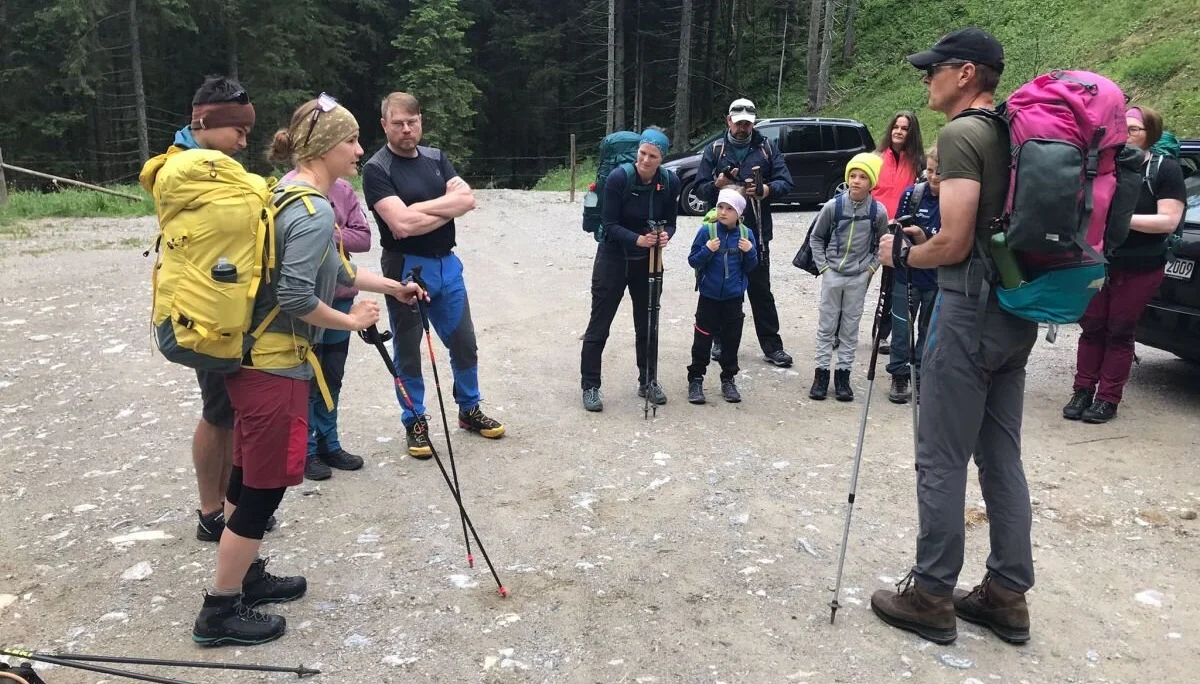 Abmarsch am Parkplatz | © DAV Tittmoning