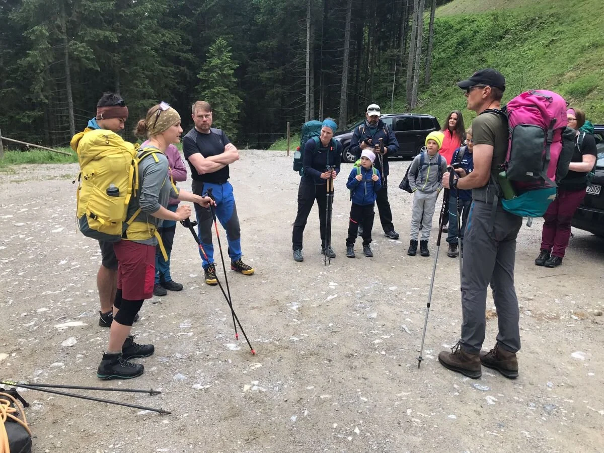 Abmarsch am Parkplatz | © DAV Tittmoning