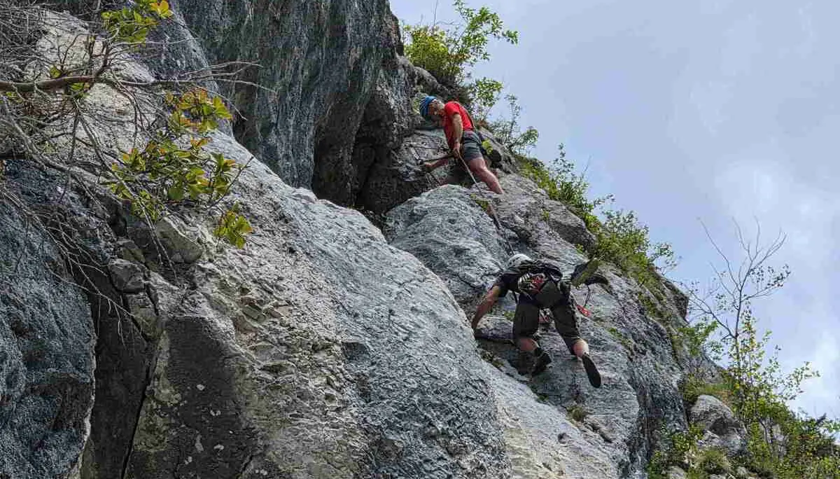 Tag 3: Klettern an der Ewigen Wand | © DAV Tittmoning