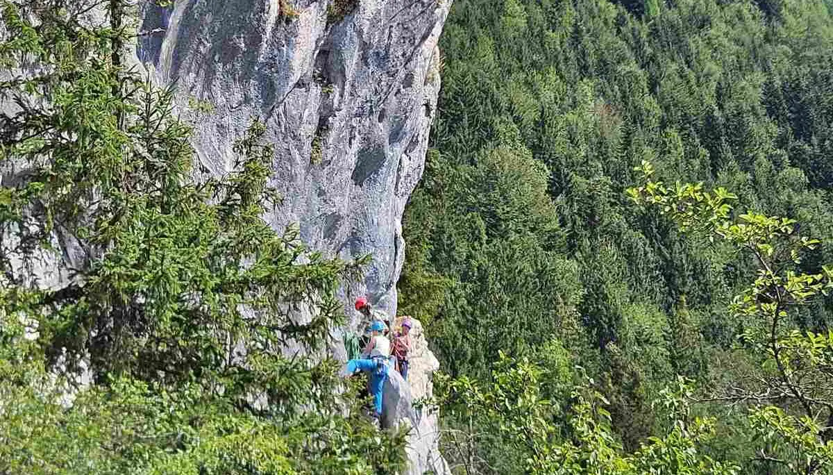 Tag 4: Klettern an der Ewigen Wand | © DAV Tittmoning