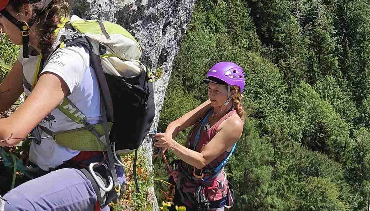 Tag 4: Klettern an der Ewigen Wand | © DAV Tittmoning